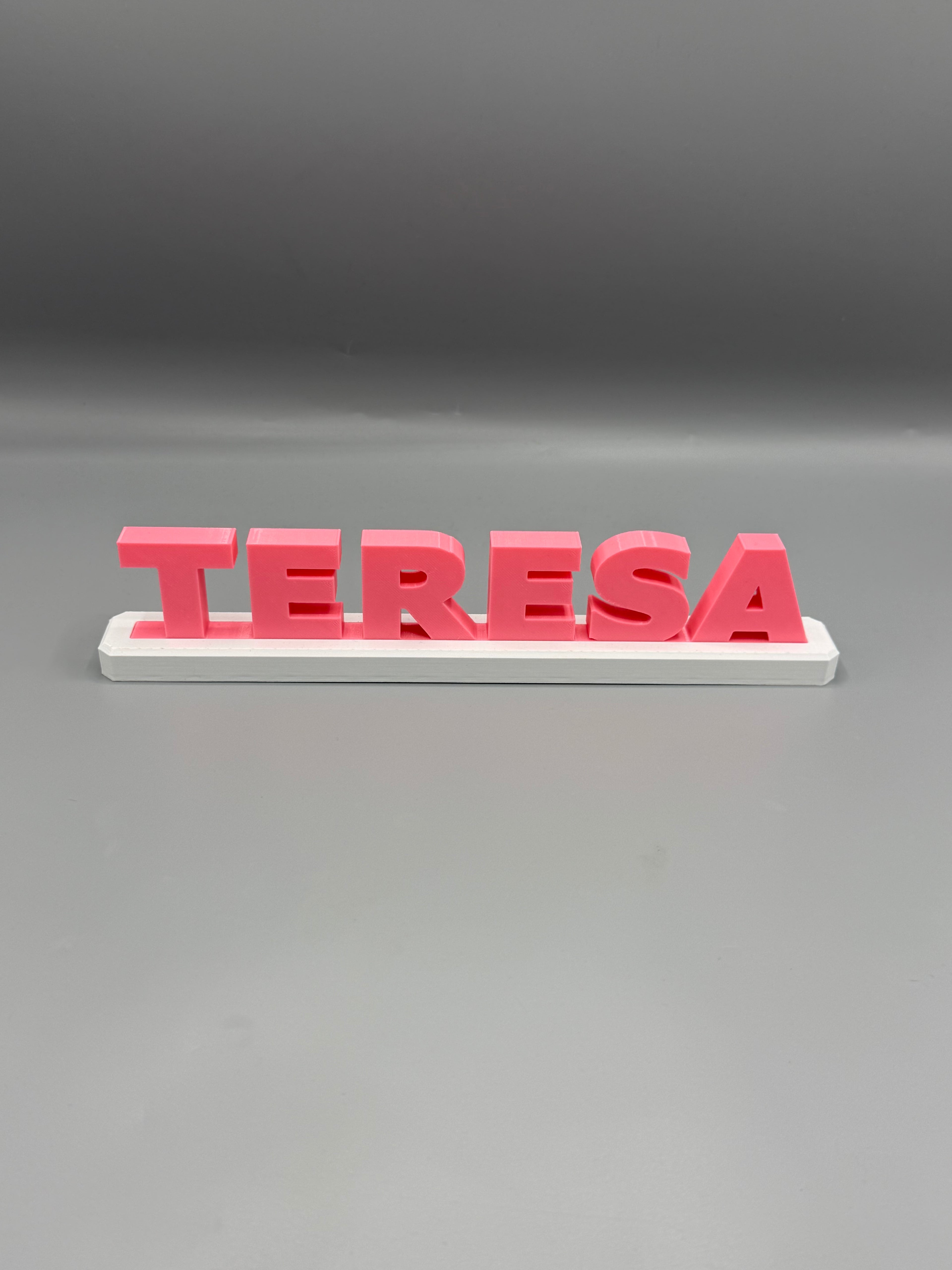 3D Printed Personalised Name Stand | Custom Name & Message