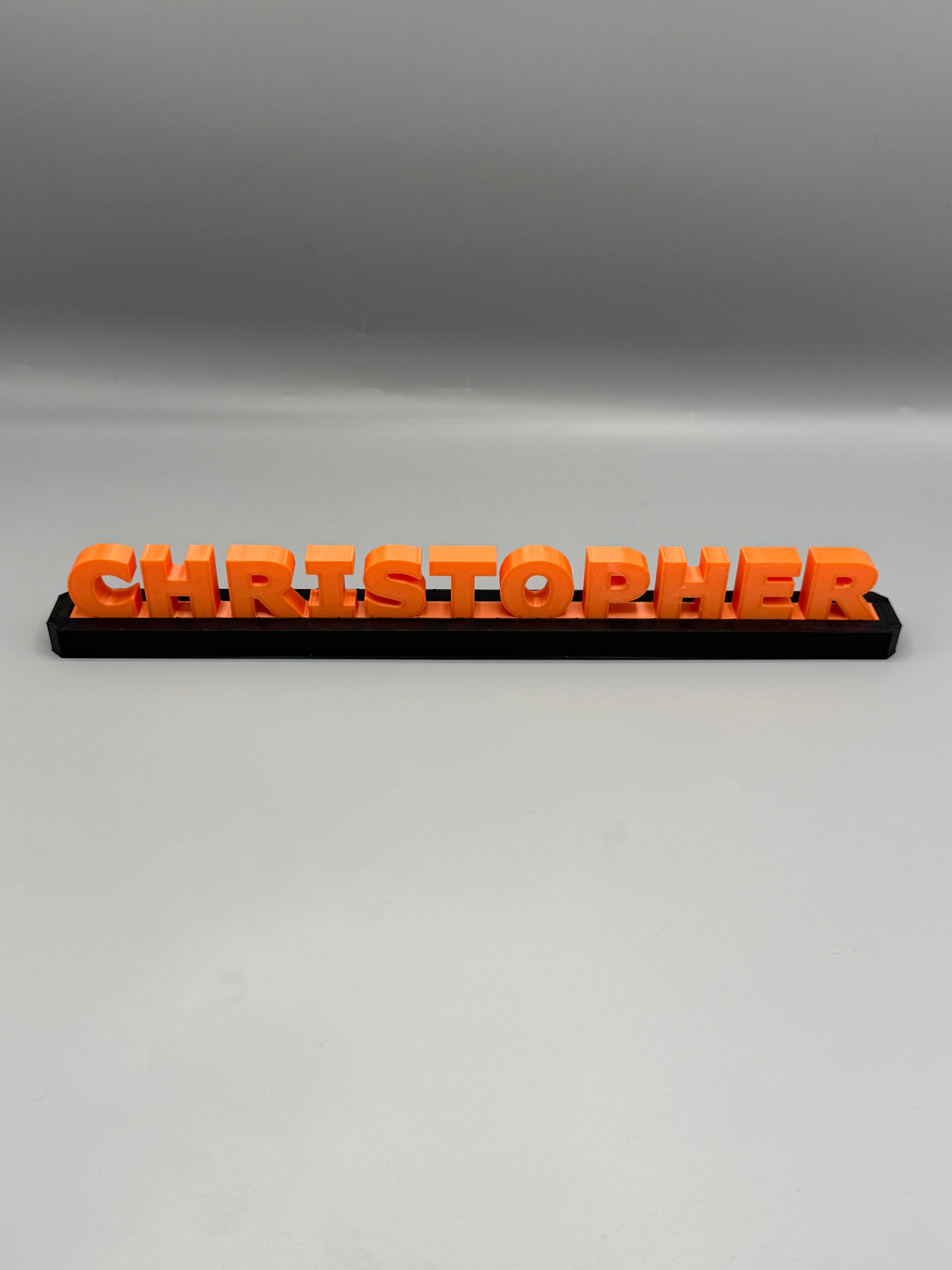 3D Printed Personalised Name Stand | Custom Name & Message