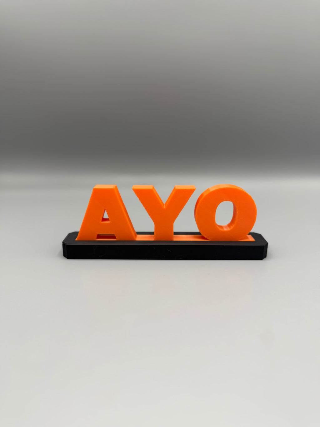 3D Printed Personalised Name Stand | Custom Name & Message