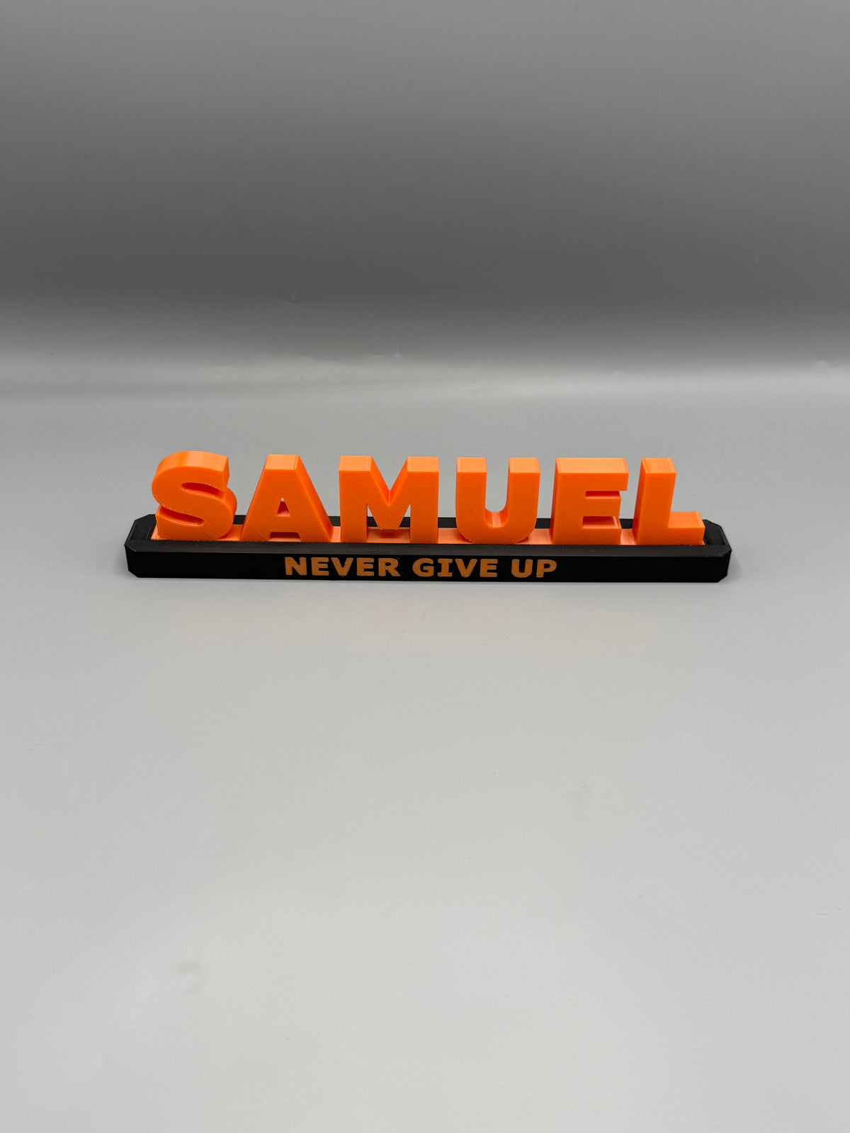 3D Printed Personalised Name Stand | Custom Name & Message